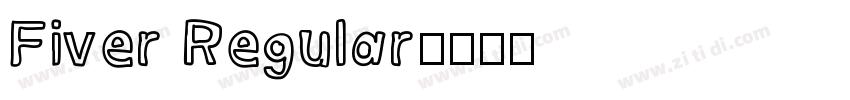 Fiver Regular字体转换